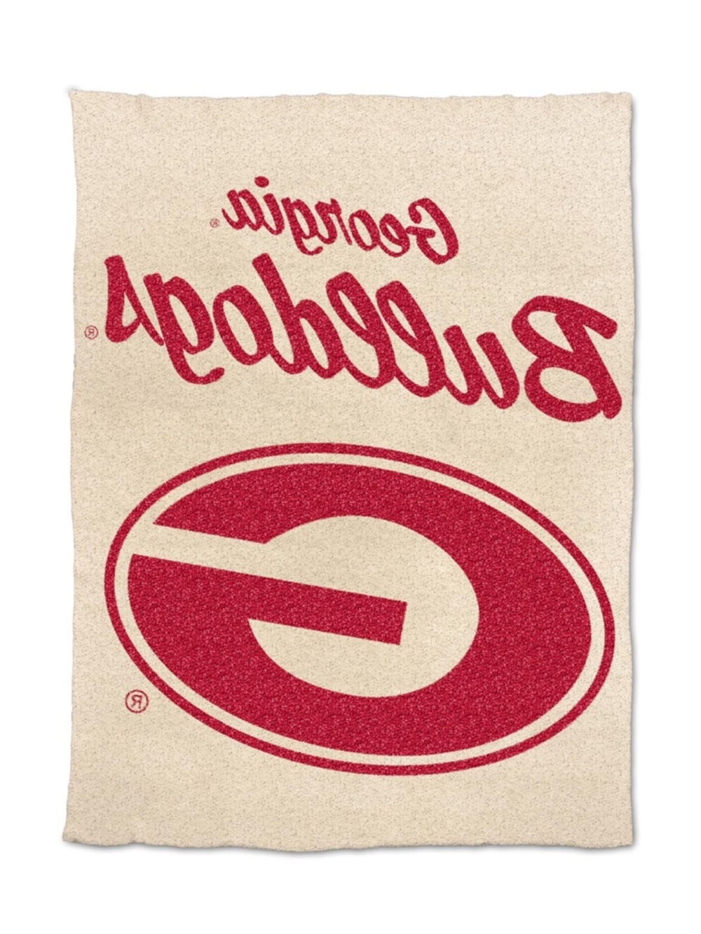 Logo Brands Georgia Bulldogs Luxe Dreams Throw, 60" x 80" - Picture 2 of 7